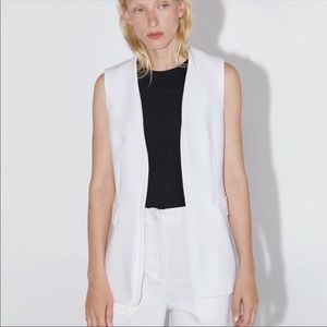 ❗️Zara Linen Blend Ivory Vest